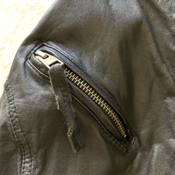 All Saints Belvedere Leather Jacket - Picture 11 of 11